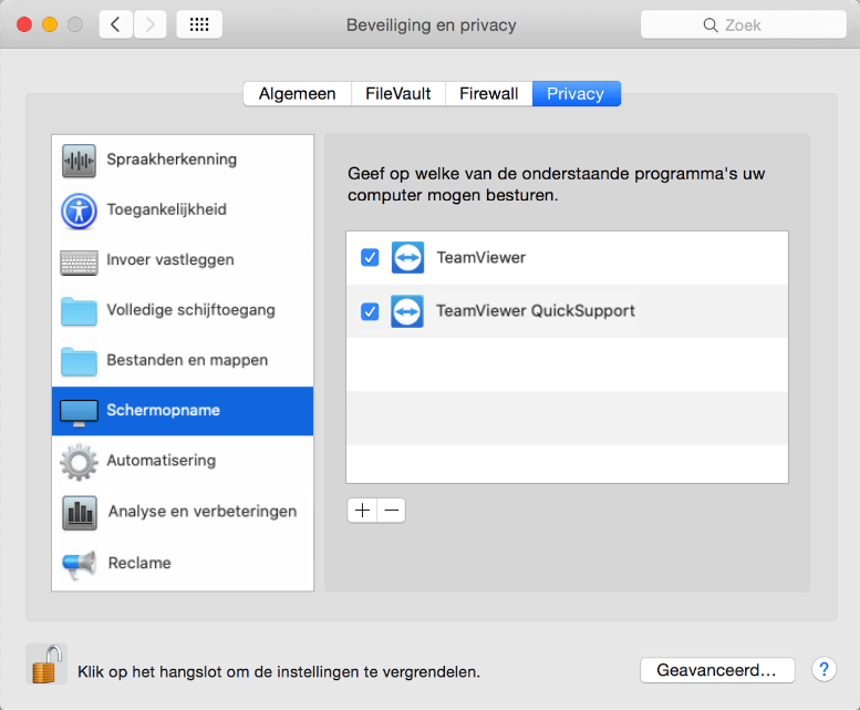 Teamviewer privacy mac