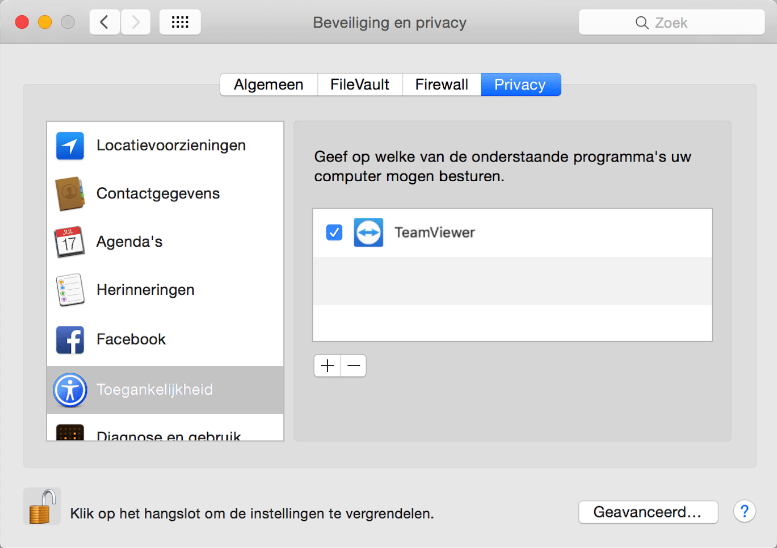 Teamviewer mac toekennen